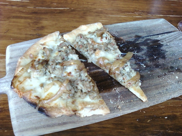 The Lazy Goat Fennel Sausage Pizza