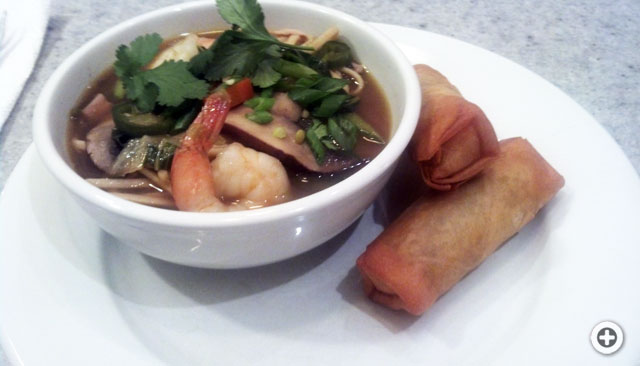 Chicken, Shrimp and Udon Noodle Soup