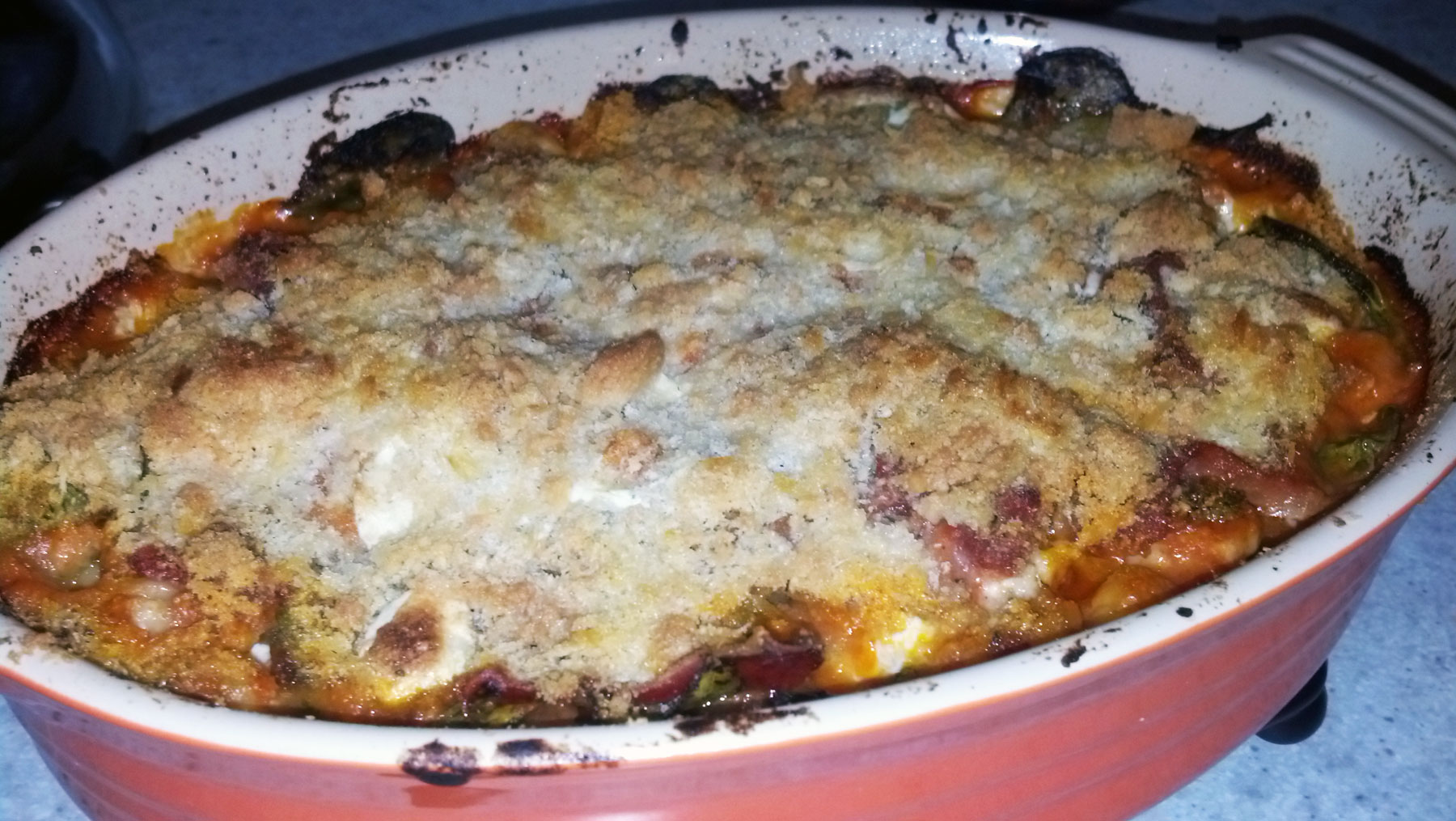 Baked Gnocchi with Prosciutto and Spinach one foodie and his food