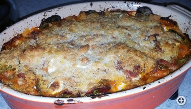 Baked Gnocchi with Prosciutto and Spinach