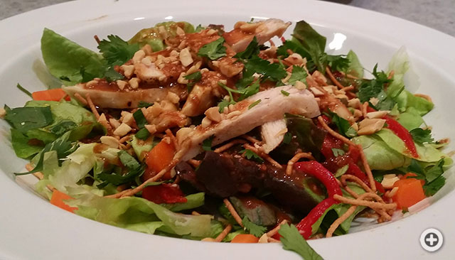 Thai chopped chicken salad from Panera