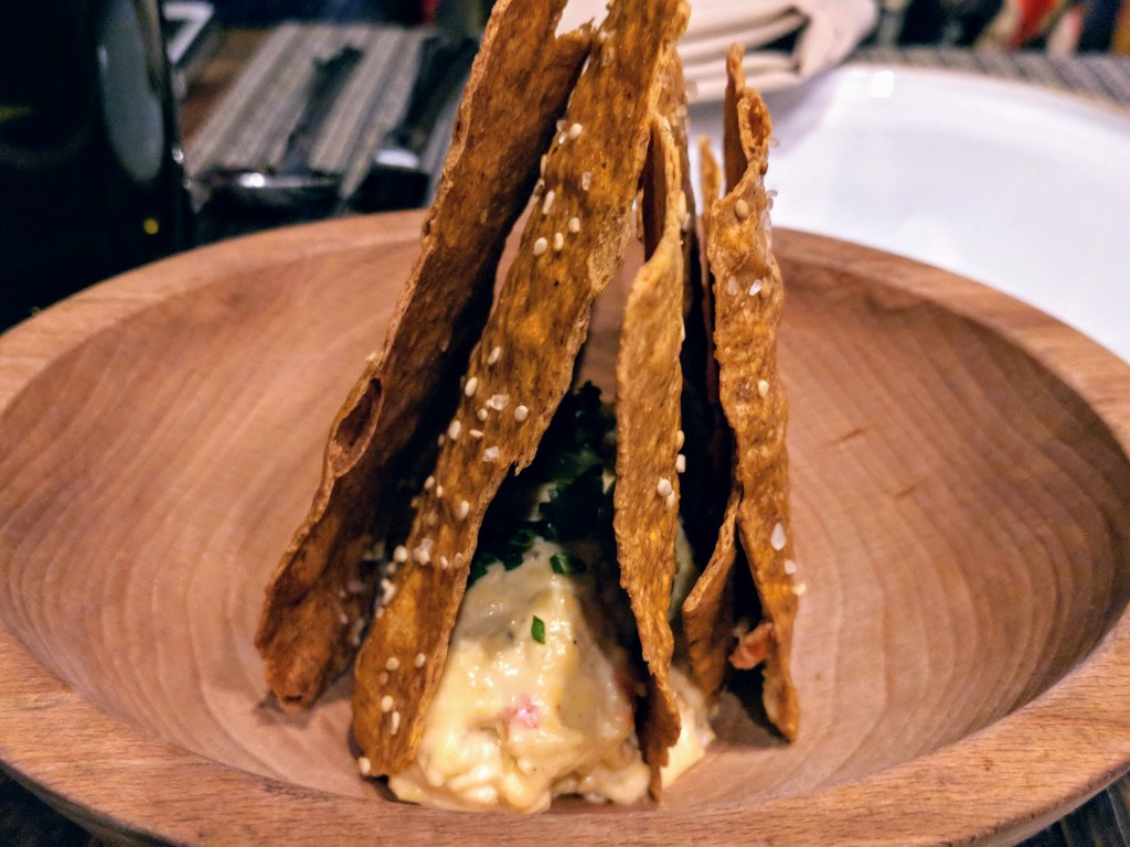 HUSK Pimiento Cheese with Anson Mills Benne Crackers