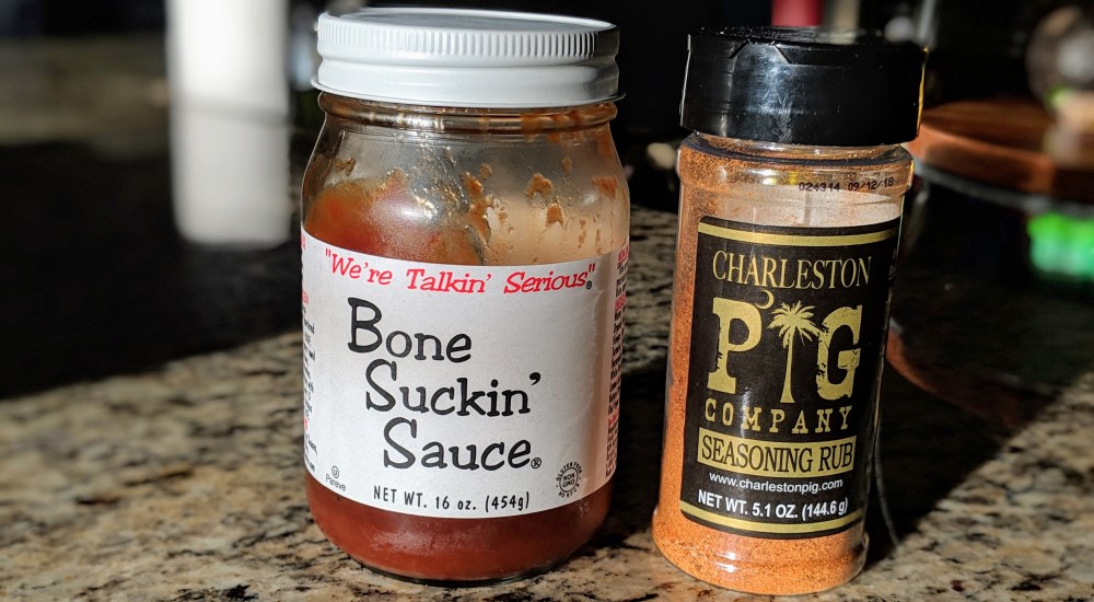 Bone Suckin' Sauce and Charleston PIG Company Seasoning Rub