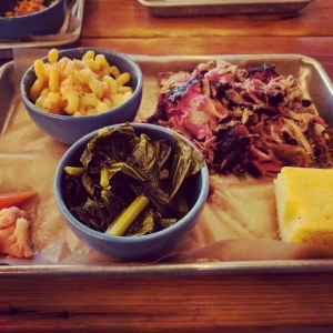 Pulled Pork Plate, Collard Greens and Mac-n-cheese - March 15, 2018
