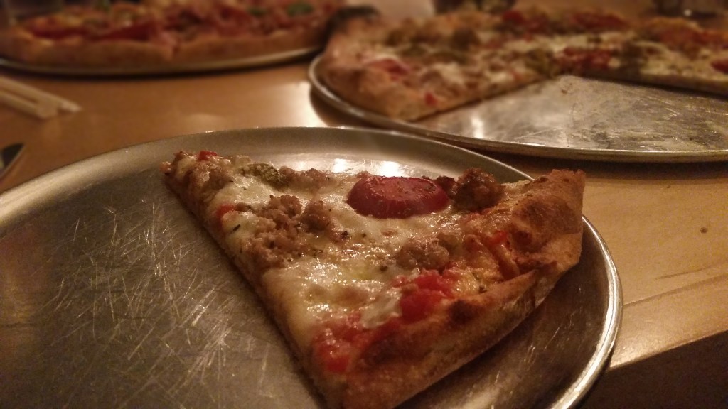 Spicy Italian Pizza at SIDEWALL Pizza Company, TR, SC