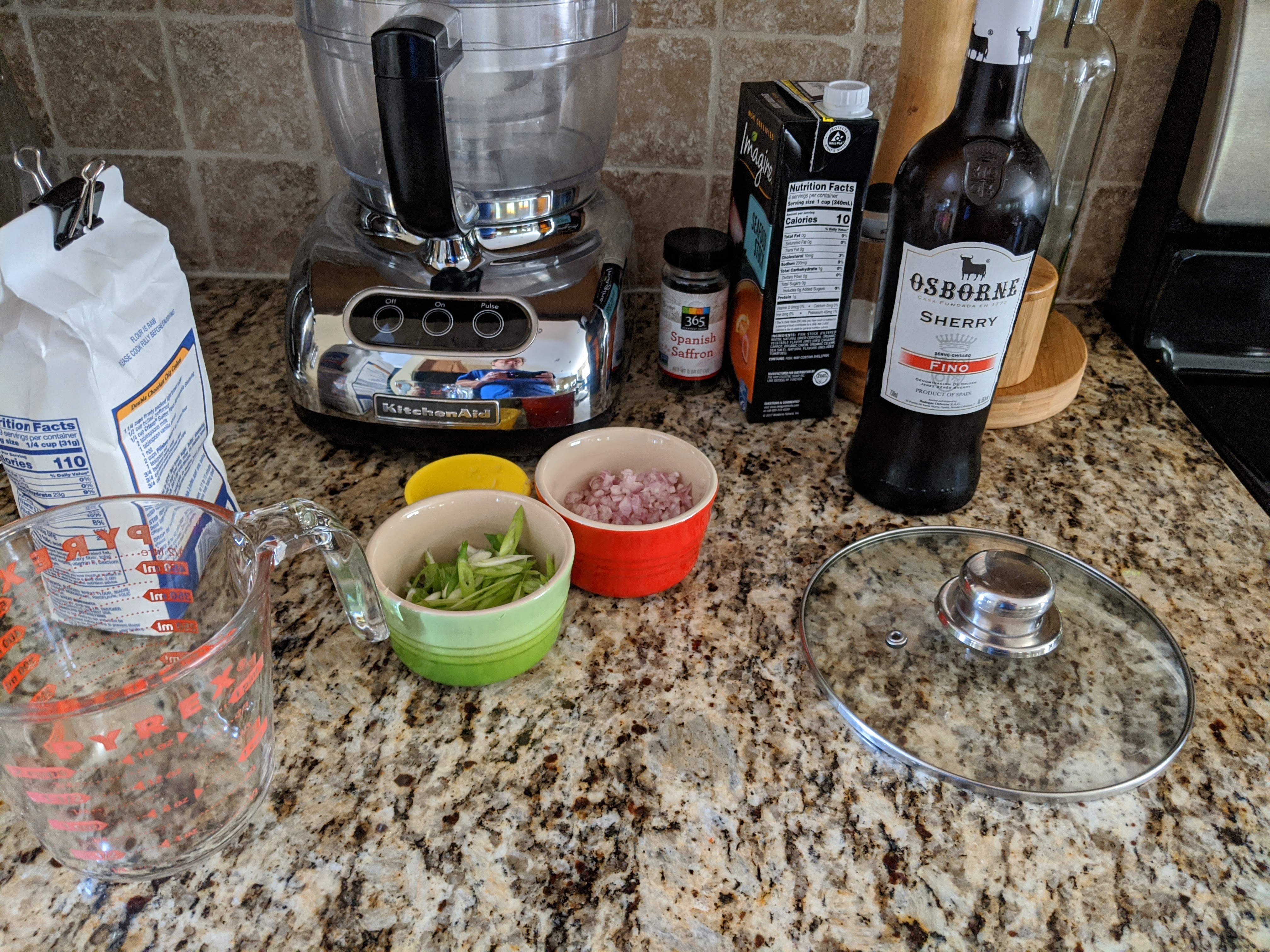 mes en pace for Seafood a la Wando