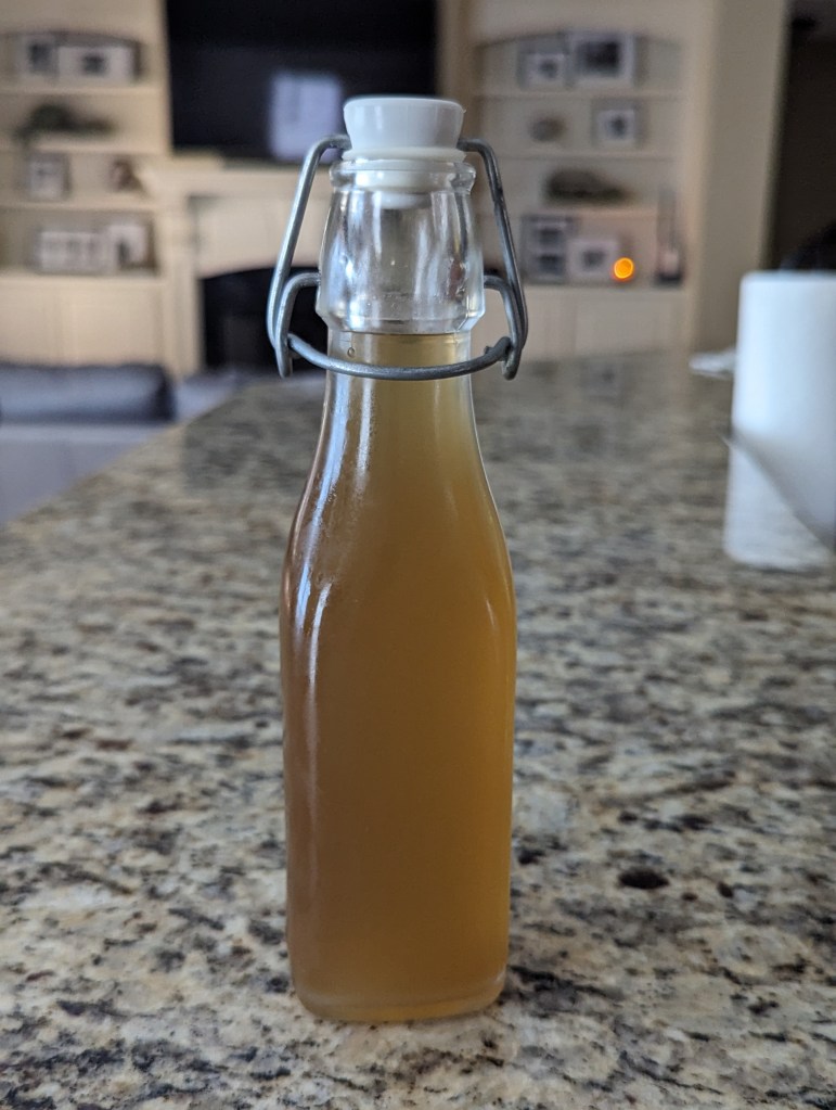 Ginger Simple Syrup - bottled