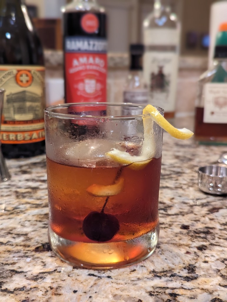 Electric Amber Old Fashioned