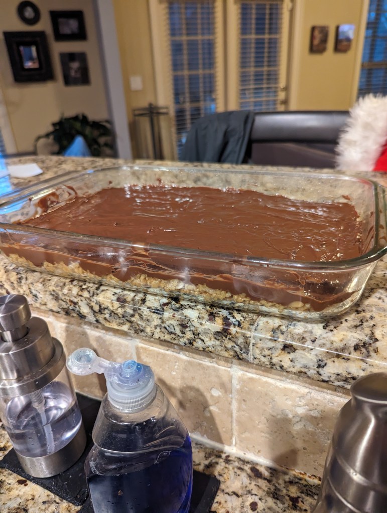 No Bake Butterscotch and Rice Krispy bars