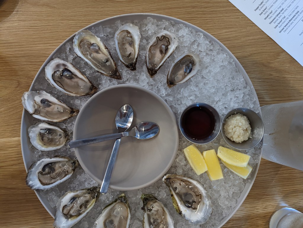 Oysters at Mr. Crisp, Greenville, SC