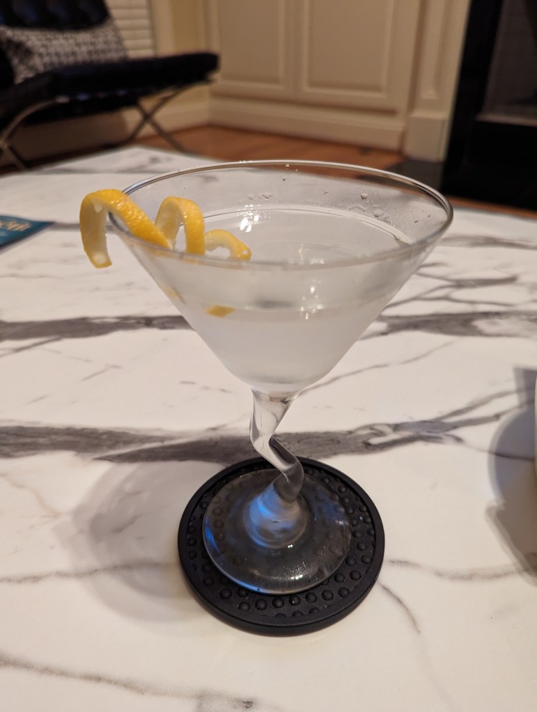 Classic Martini Cocktail Recipe - Top