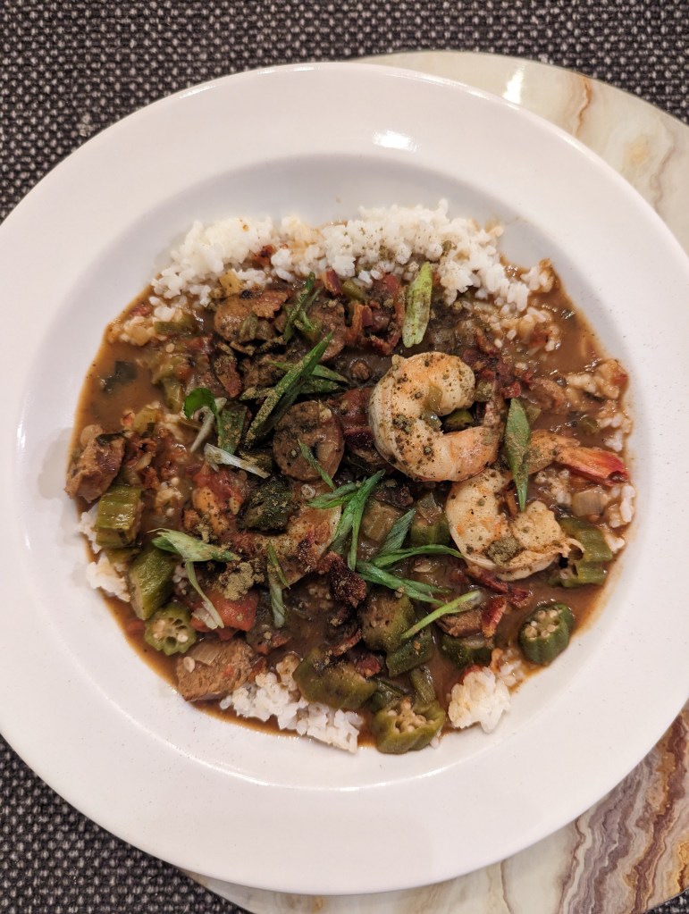 Gumbo plated