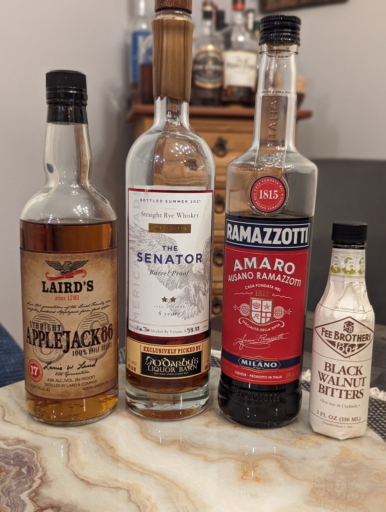Apple of your Rye Cocktail - Ingredients