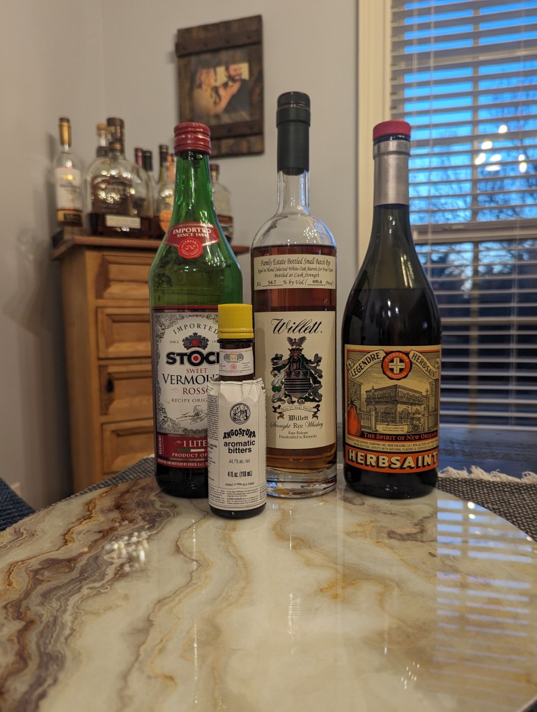 Waldorf Cocktail -ingredients