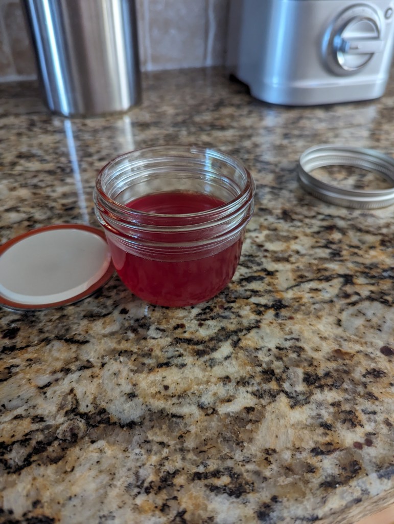 Strawberry Simple Syrup.
