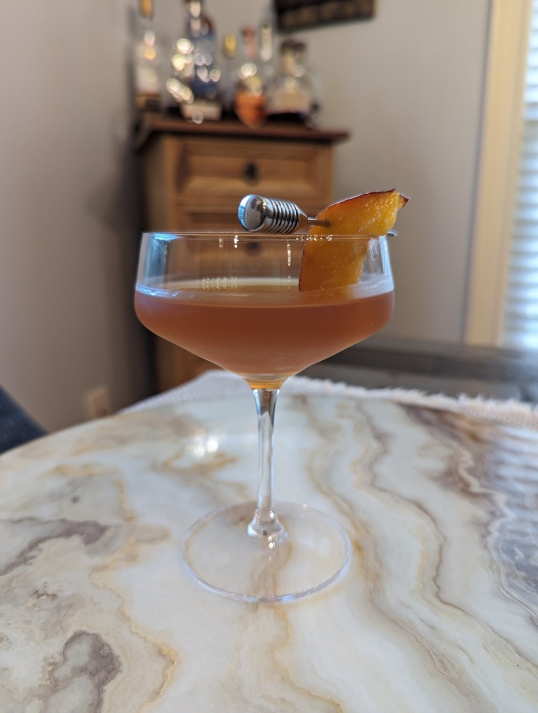 Summer Peach Manhattan - Portrait