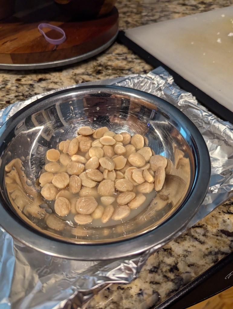 Lemon soaked Marcona almonds