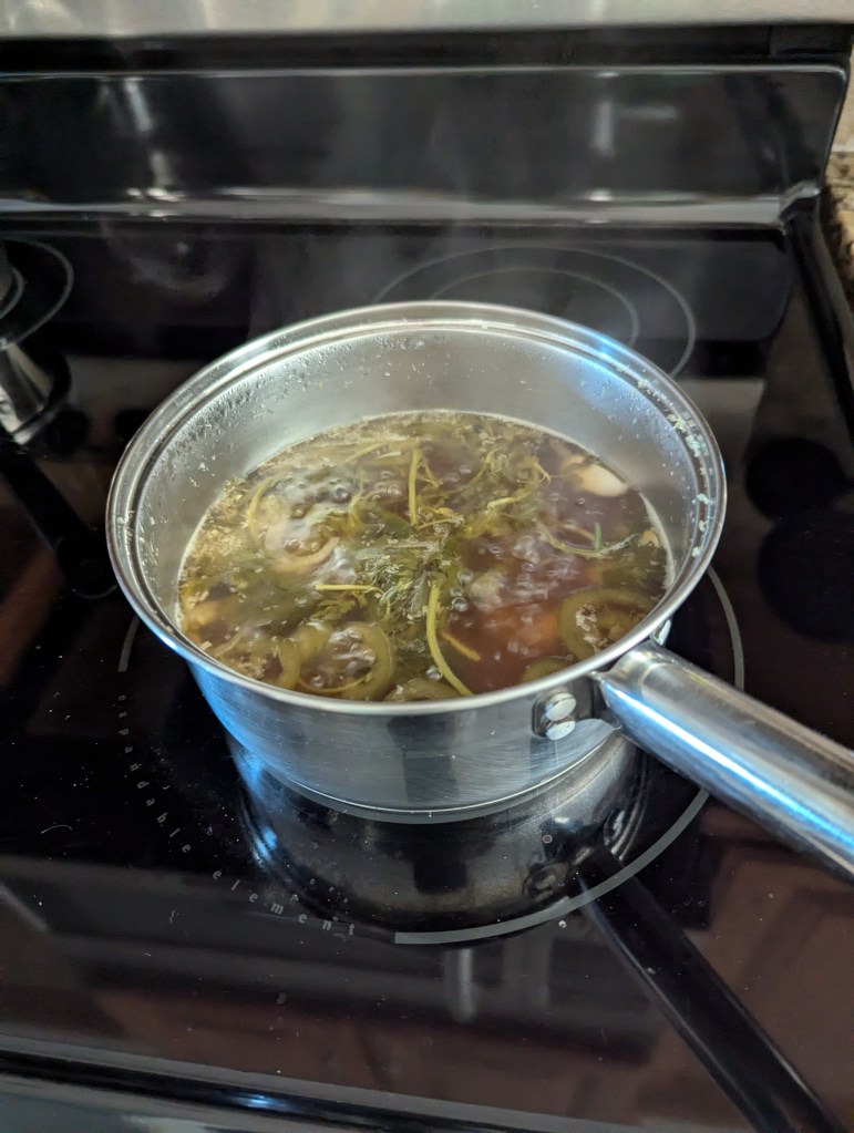 Miso Broth - Simmering