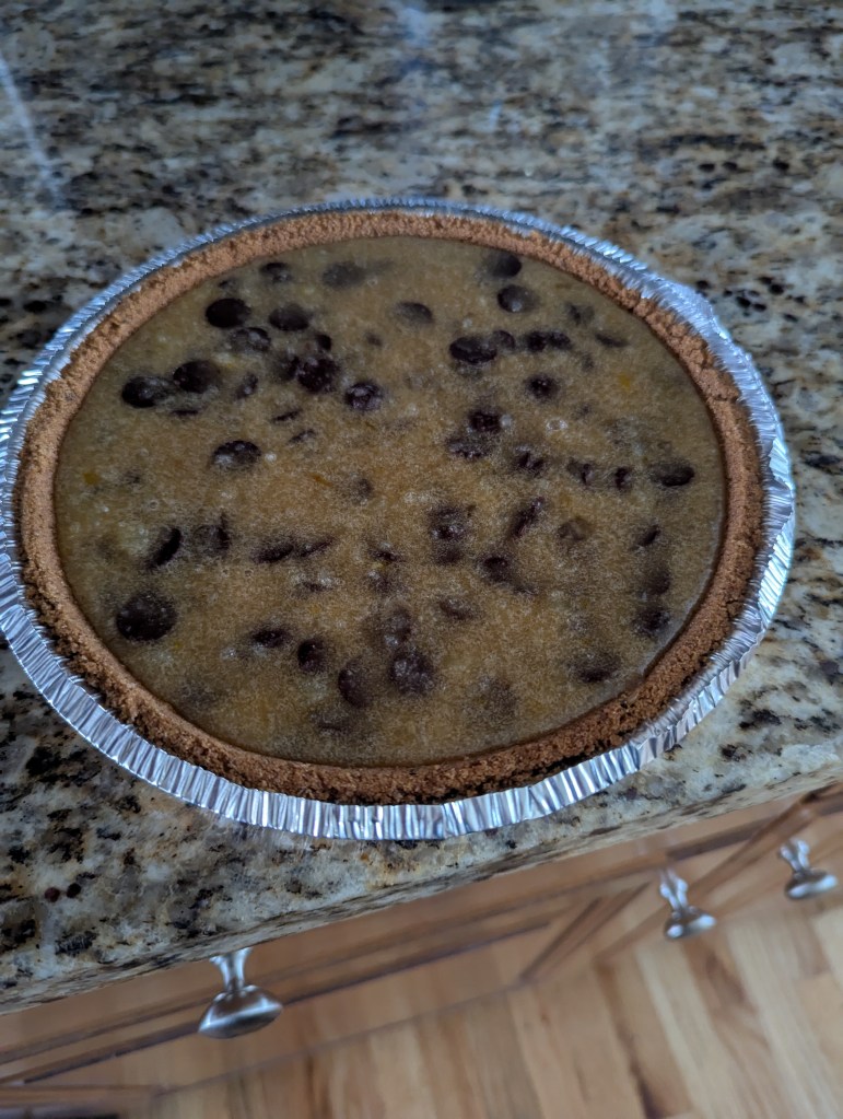 Before Baking: Bourbon, Dark Chocolate, Brown Sugar, and Maple Brownie Pie