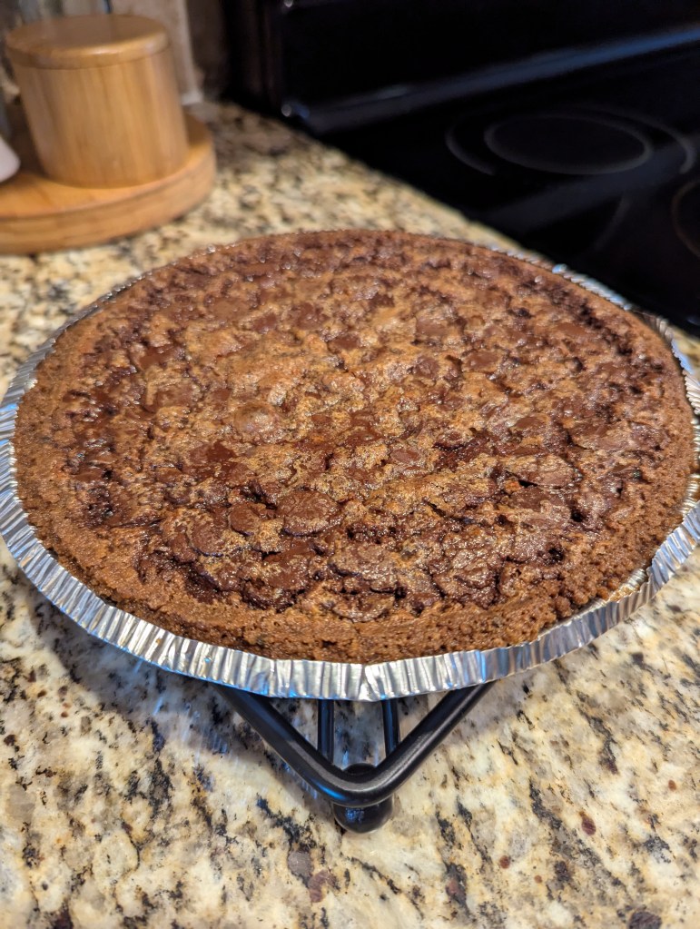 Post Baking: Bourbon, Dark Chocolate, Brown Sugar, and Maple Brownie Pie