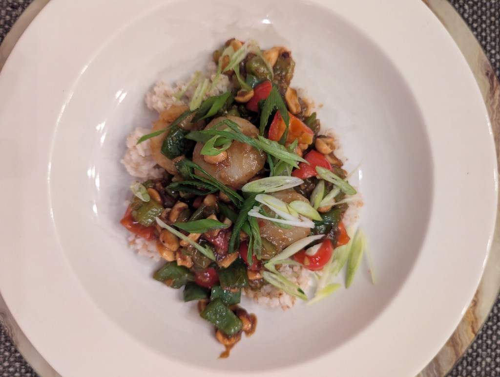 PF Chang's Copycat Kung Pao Scallops - Dressed