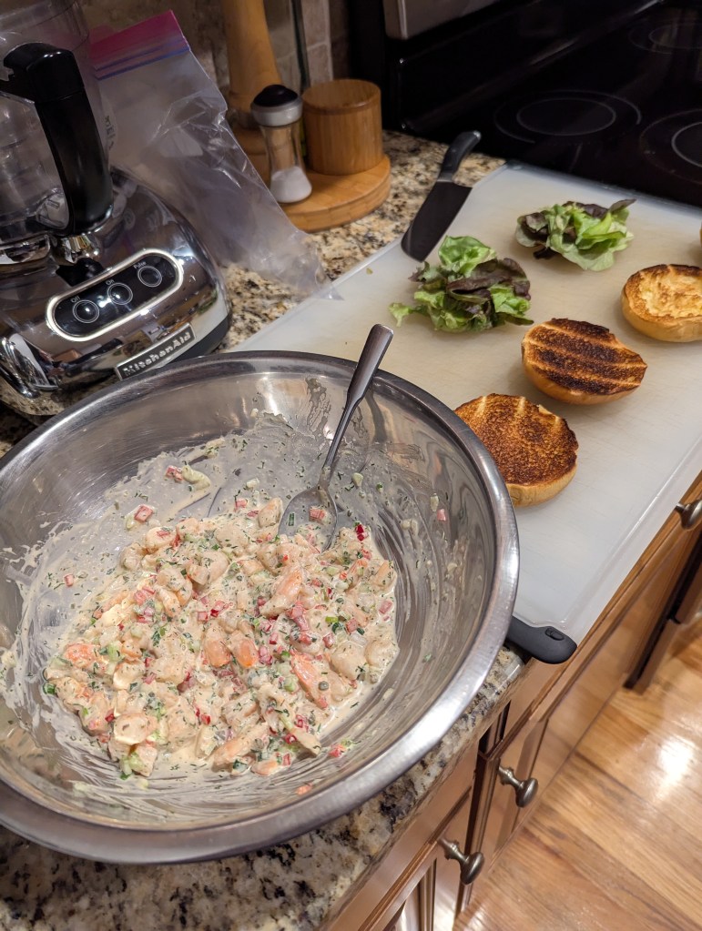 Shrimp Salad Sandwich - The Making Of...