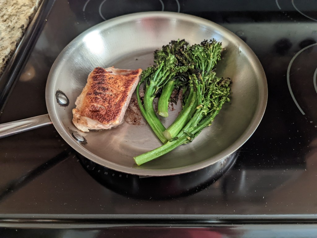 Seared Duck Breast and Duck Fat Broccolini