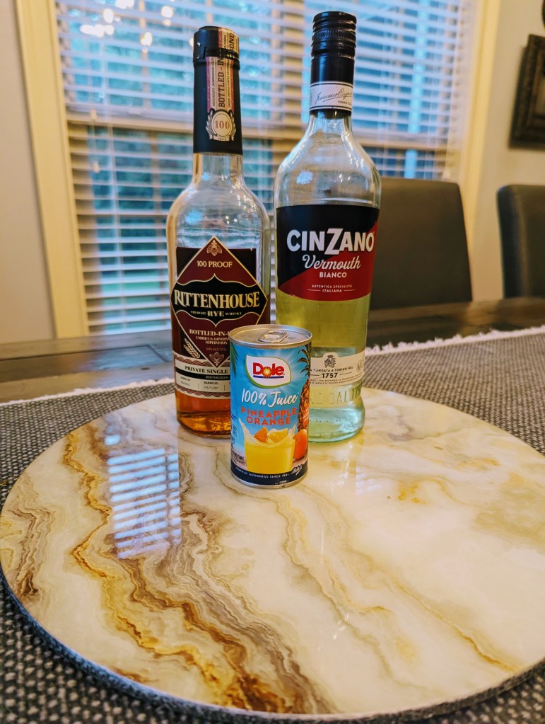 Algonquin Cocktail - Ingredients