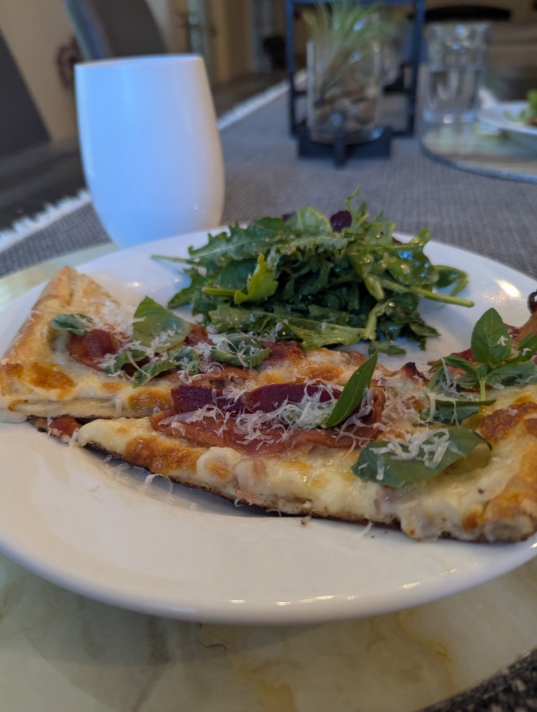 Bacon Bliss Pizza (copycat from Sidewall Pizza Co) - Plated