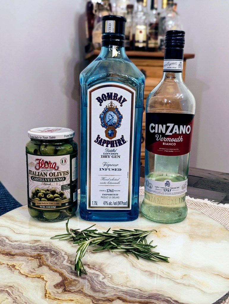 The Rosemary's Baby (a Smoked Rosemary Martini) - Ingredients