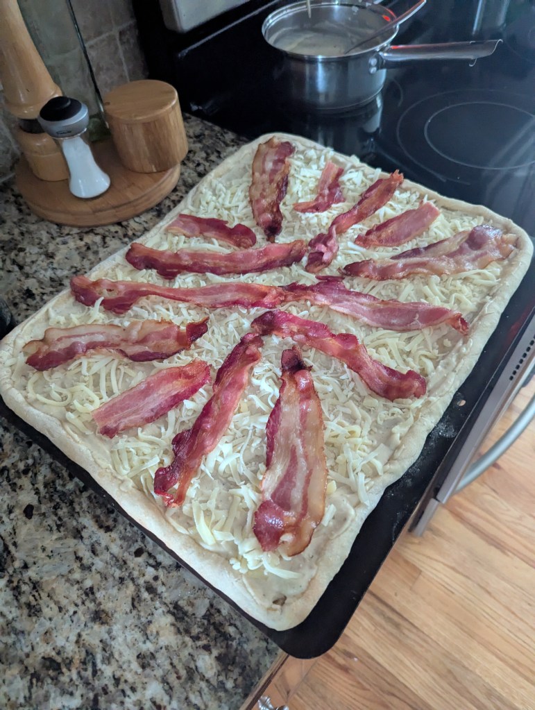 Bacon Bliss Pizza (copycat from Sidewall Pizza Co) - Before