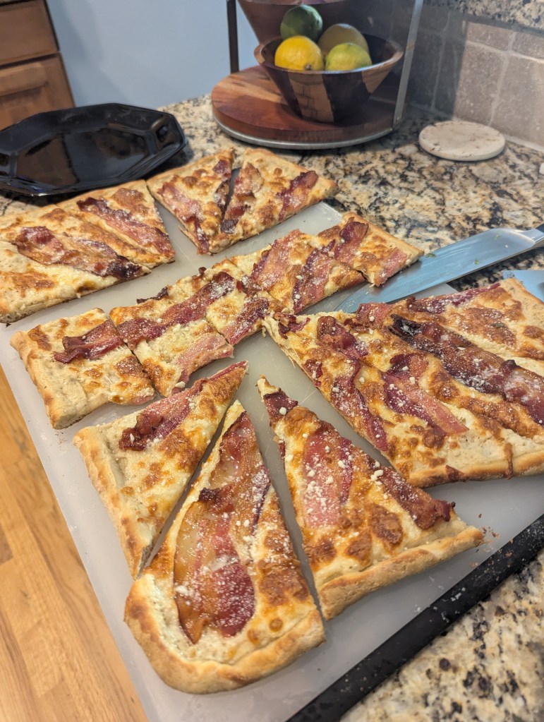 Bacon Bliss Pizza (copycat from Sidewall Pizza Co) - Sliced
