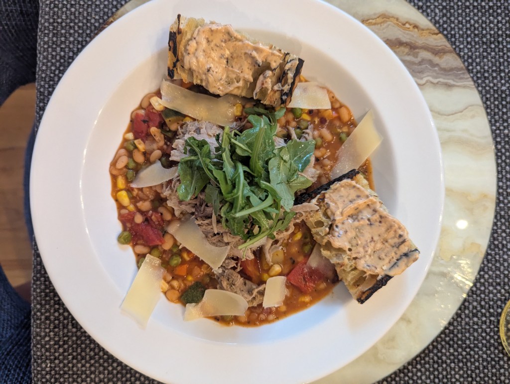 Summer Cassoulet with Charred Stecca and Aioli - Top