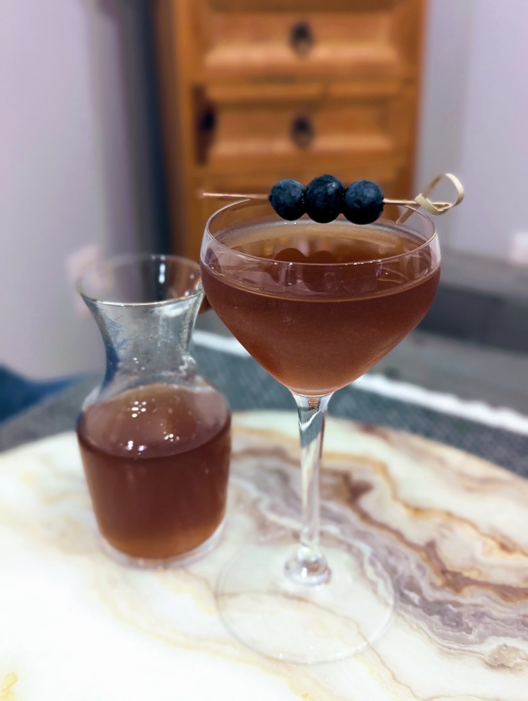 Blue Ridge Manhattan Cocktail (Blueberry & Black Pepper) - with Sidecar