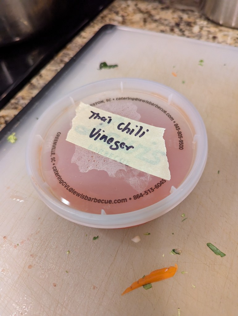 Thai Chili Vinegar for Pad See Ew