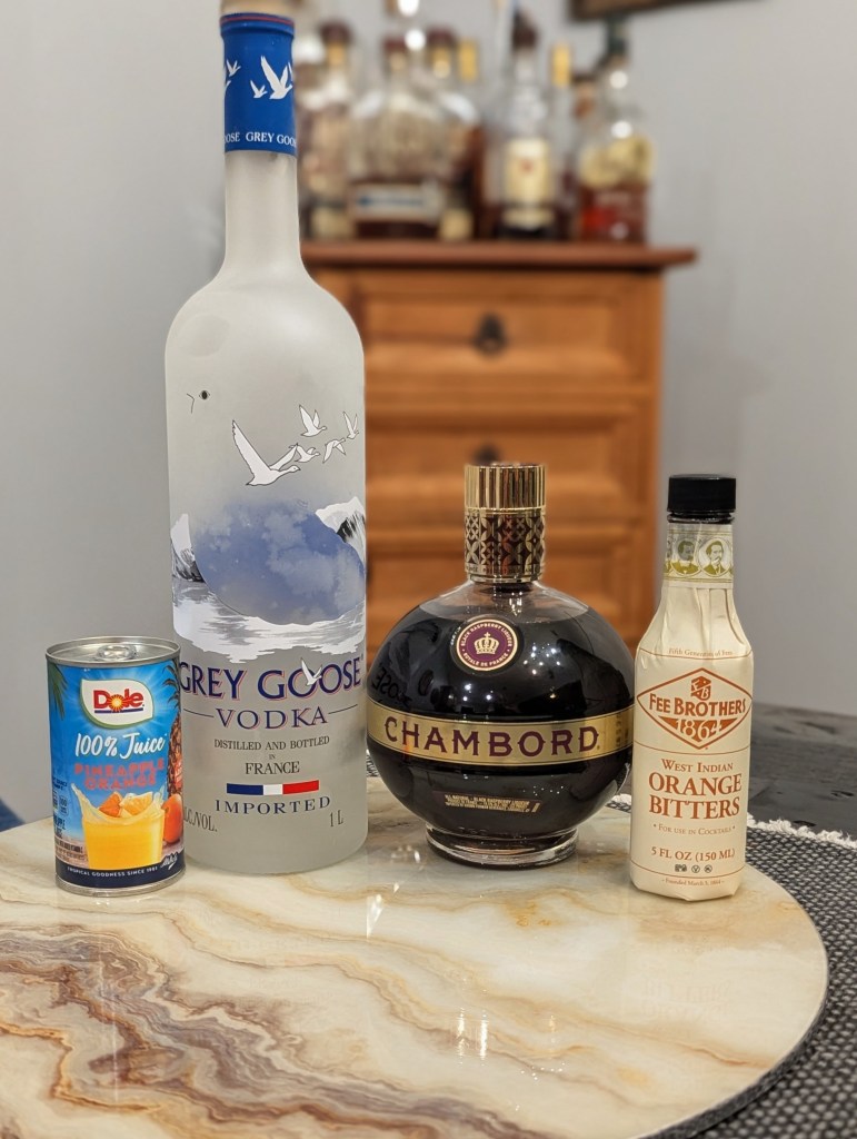 The French Martini with a Twist - Ingredients