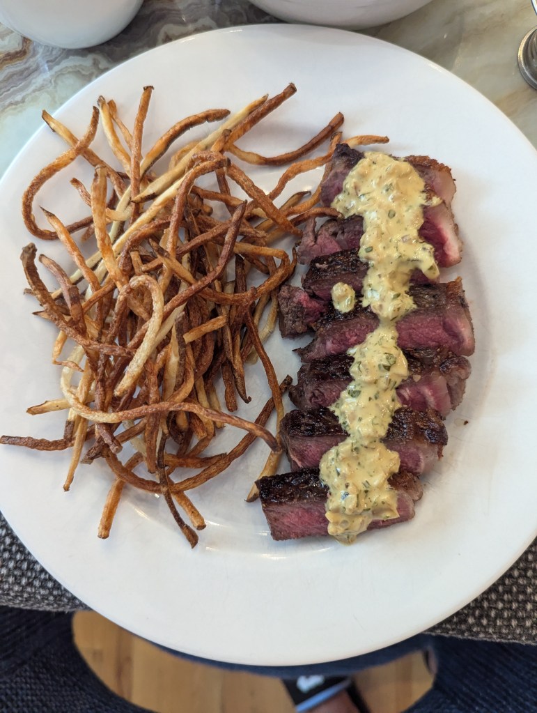 NY Strip Steak Frites with Béarnaise