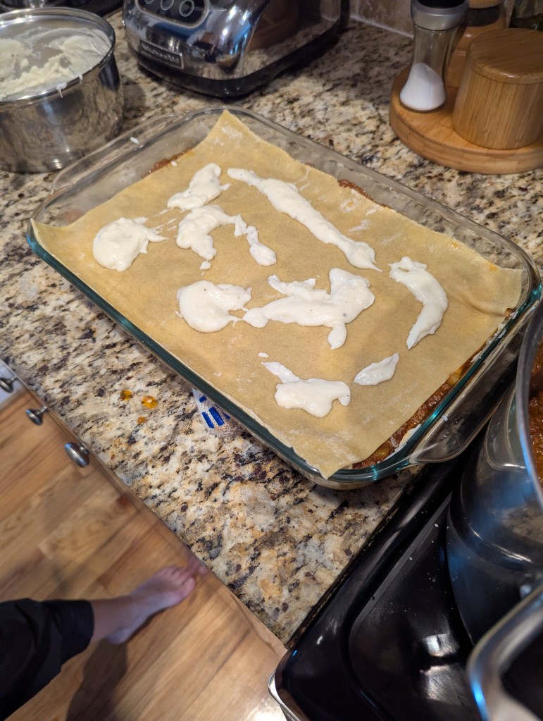 Lasagne al Forno - Layer with with Bechamel