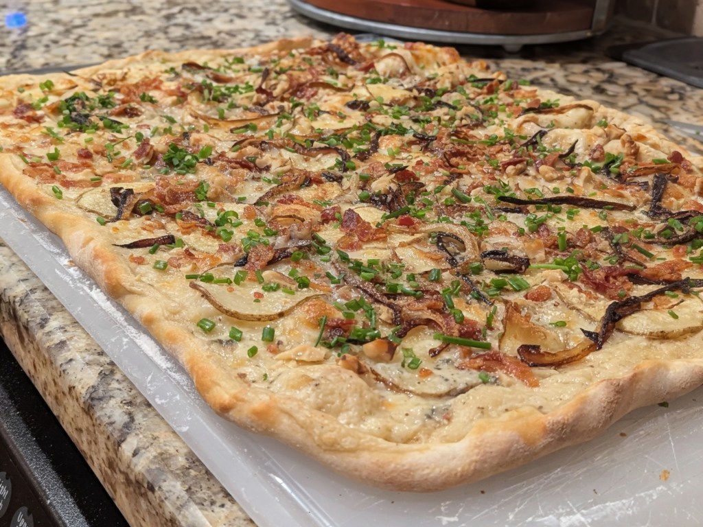 Potato Pizza - Close Up