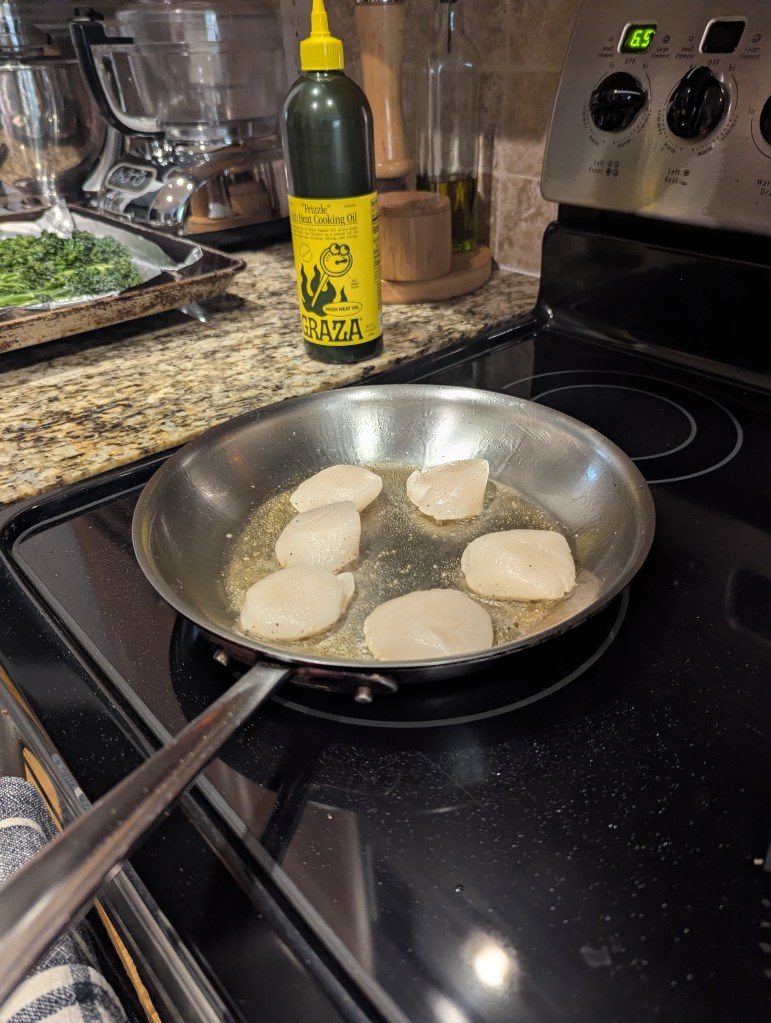 Searing South Carolina Scallops